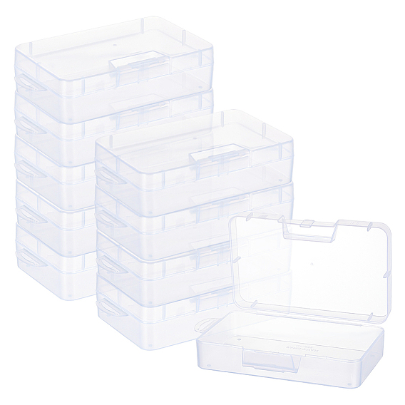 10шт. прямоугольные пластиковые контейнеры для хранения бусин
