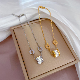 Bracelet chaîne pendentif rond vintage avec chaîne de taille pour femme - unique, élégant