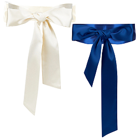 2 шт. 2 цветная атласная лента для обертывания цепочных ремней, поясные ремни для платья-рубашки, пальто