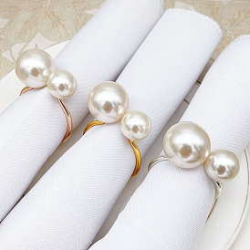 Hotel tableware highlight pearl napkin buckle creative simple napkin ring napkin ring
