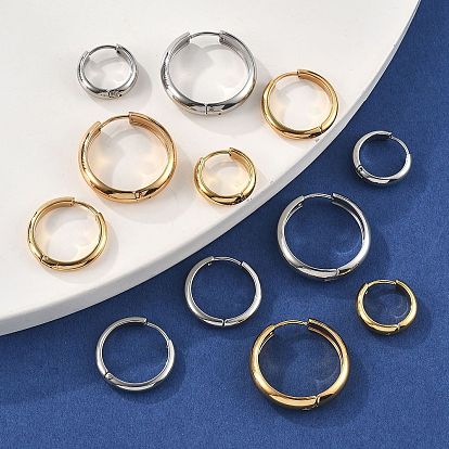 Серьги из 201 нержавеющей стали, с 304 штифтов из нержавеющей стали, ионное покрытие (ip)