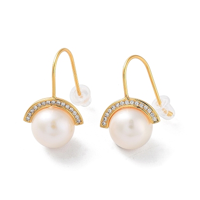 Natural Pearl Dangle Earrings for Women, with Sterling Silver Findings