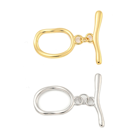 Латуни Переключить застежками, без кадмия, без никеля и без свинца, овальные