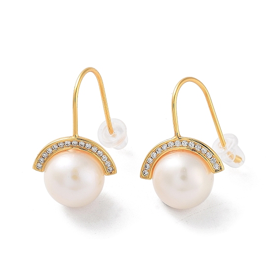 Natural Pearl Dangle Earrings for Women, with Sterling Silver Findings