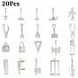 20шт 20 подвески из сплава с гальванопокрытием, без кадмия, без никеля и без свинца, разнообразные