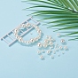 497pcs 5 style perles acryliques imitation perle, teint, ronde