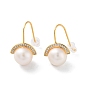 Natural Pearl Dangle Earrings for Women, with Sterling Silver Findings