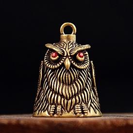 Owl Brass Mini Altar Bells for Witchcraft Wiccan Altar Supplies