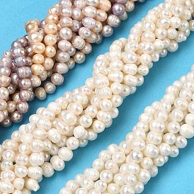 Нити из натурального культивированного пресноводного жемчуга, картофель