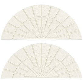 4 сумки противоскользящие резиновые подошвы для обуви, износостойкая подошва с рельефным рисунком для ремонта ботинок, кожаные ботинки, полукруглый