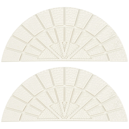 4 сумки противоскользящие резиновые подошвы для обуви, износостойкая подошва с рельефным рисунком для ремонта ботинок, кожаные ботинки, полукруглый