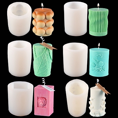 Column Food Grade Silicone Candle Molds, For Candle Making