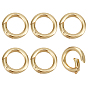 6шт. латунные пружинные кольца-затворы, круглые кольца