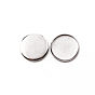 304 Stainless Steel Cabochon Settings, Flat Round