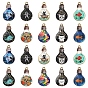 50шт 10 стили подвески из эмалированного сплава с покрытием, без кадмия, без никеля и без свинца, лампочка с узором
