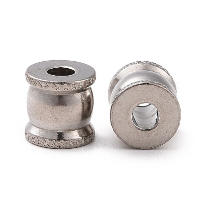 201 из нержавеющей стали бусы, ионное покрытие (ip), колонка, 10x10 ММК, отверстие : 4 мм