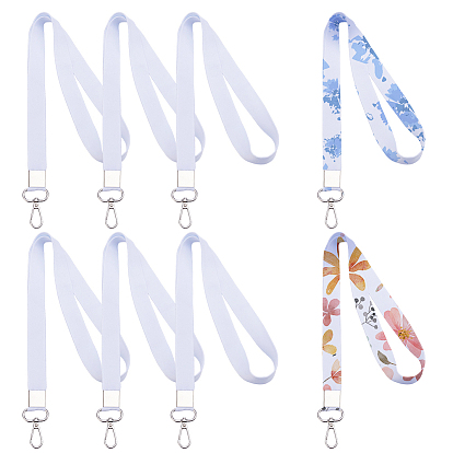 8 шт. полиэстеровые ремни для именных карточек, Сплав с застежками