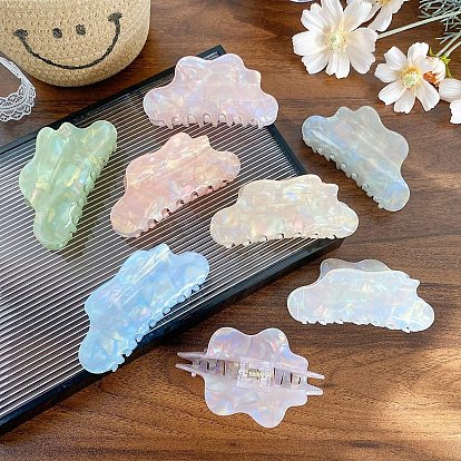 Акриловый зажим в форме облака, универсальный аксессуар для волос для женщин