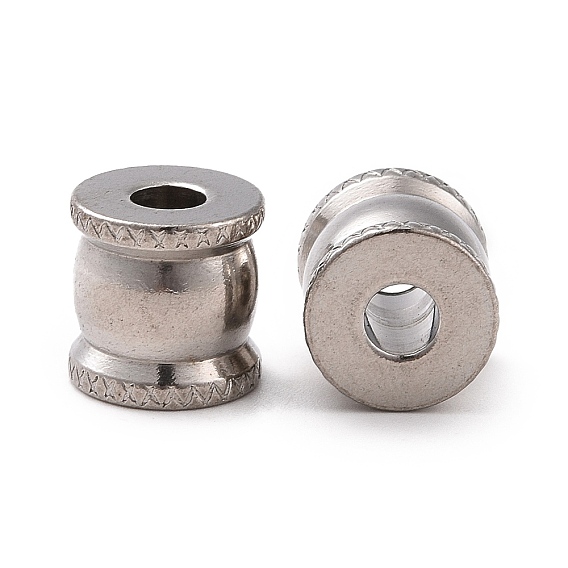 201 из нержавеющей стали бусы, ионное покрытие (ip), колонка, 10x10 ММК, отверстие : 4 мм