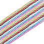 24 pièces 8 couleurs Chaînes à billes rondes en fer, soudé