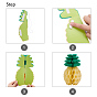 PandaHall Elite Pineapple Honeycomb Ball, Tissue Paper Pineapple for Birthday Wedding Shower Party Home Table Hanging Decoration