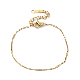 Ионное покрытие (ip) 304 браслет-цепочка из нержавеющей стали с овальными звеньями для женщин