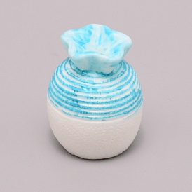 Ваза из смолы миниатюрные украшения для цветочных горшков, Аксессуары для микроландшафтного сада для кукольного домика, притворяющиеся опорными украшениями