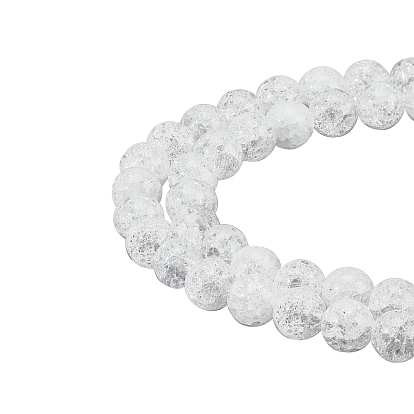 Natural Crackle Quartz Beads Strands, Round