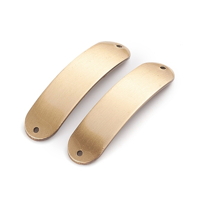 Brass Links, Long-Lasting Plated, Oval, Stamping Blank Tag