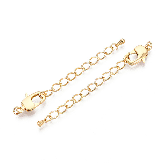 Латунный удлинитель цепи, с застежками и цепями для бордюров