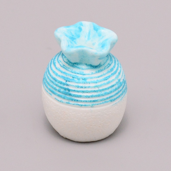 Ваза из смолы миниатюрные украшения для цветочных горшков, Аксессуары для микроландшафтного сада для кукольного домика, притворяющиеся опорными украшениями