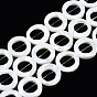 Natural Trochid Shell/Trochus Shell Beads Frames Strands, Ring, Bleach