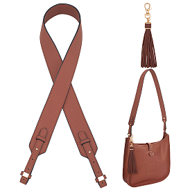 1Регулируемые ремни для сумки из искусственной кожи, с 1шт. подвесками-кисточками из искусственной кожи, замена мешка