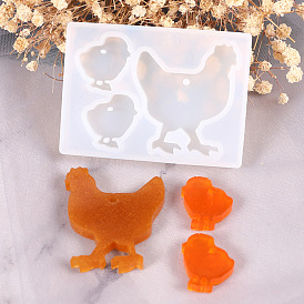 Silicone Molds, Pendant Resin Casting Molds, For UV Resin, Epoxy Resin Jewelry Making, Chicken