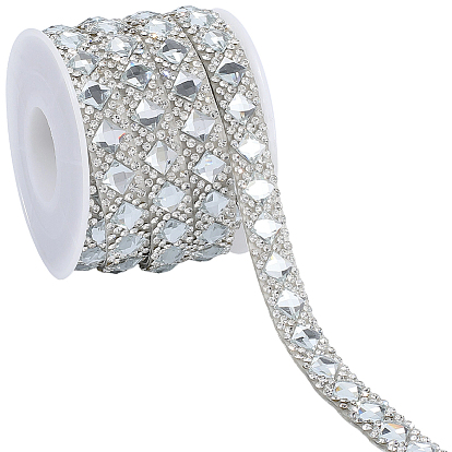 Самоклеящиеся стеклянные стразы для горячей фиксации, кристалл