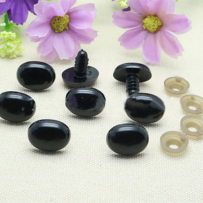 Носы для пластиковых кукол, с шайбами, для вязания крючком игрушек и мягких игрушек, овальные