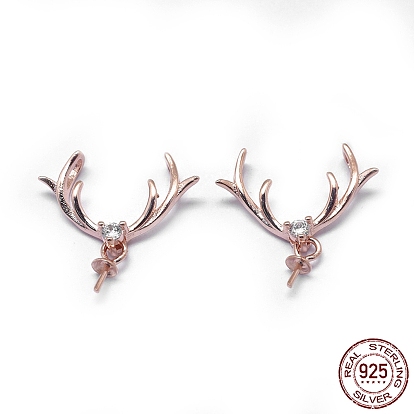 925 шкентель стерлингового серебра поручительств, с кубического циркония, за половину пробурено бисера