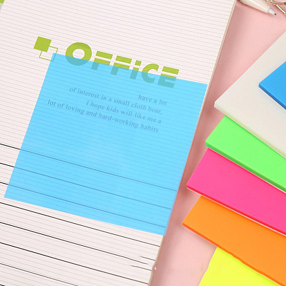 Transparency Memo Pad Sticky Notes, Sticker Tabs, for Office School Reading, Square