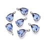 304 кубический стальные подвески из нержавеющей диоксида циркония, слезинки, цвет нержавеющей стали