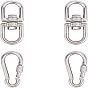 304 поворотные застежки из нержавеющей стали, поворотный карабин и карабин для скалолазания, ключевые застежками