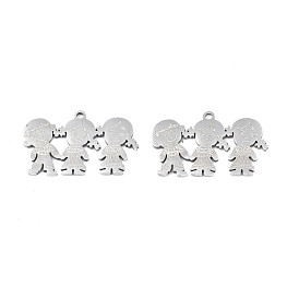 201 Stainless Steel Pendants, Girl & Boy