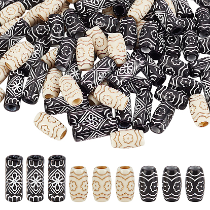 Plastic Dreadlocks Braiding Beads, for Hair Styling, Barrel