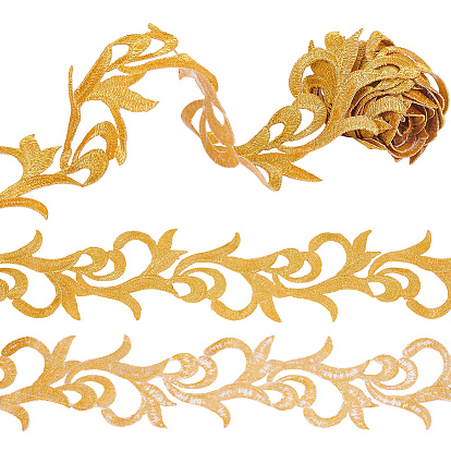 2 m цветочная вышивка утюгом/пришивка заплаток из полиэфирной ленты, полая отделка для аксессуаров костюма