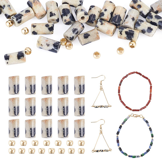 Diy jewelry making kits, Incluye 30piezas de cuentas de piedras preciosas naturales y 15piezas de cuentas de latón.
