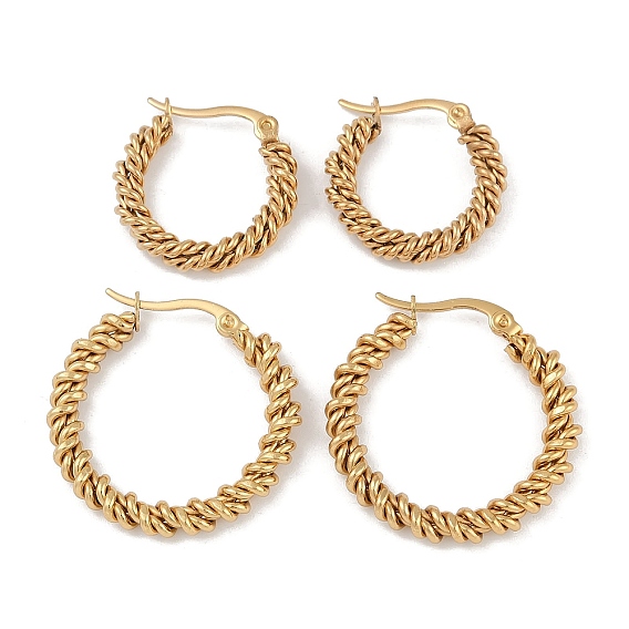 Вакуумное покрытие pvd 201 серьги-кольца из нержавеющей стали, с 304 штифта из нержавеющей стали