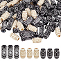 Plastic Dreadlocks Braiding Beads, for Hair Styling, Barrel