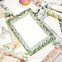 40Pcs 8 Styles Rectangle Lace Scrapbook Paper, for DIY Album Scrapbook, Background Paper, Diary Decoration