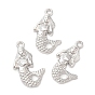 Alloy Pendants, Mermaid