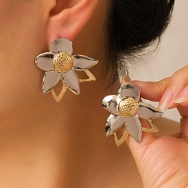 Legierung Ohrstecker für Frauen, Blume