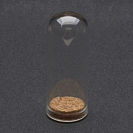 Стеклянный купол колпак крышка, колпак, с пробковой основой, для кукольного дома контейнер, сушеные цветы дисплей украшения